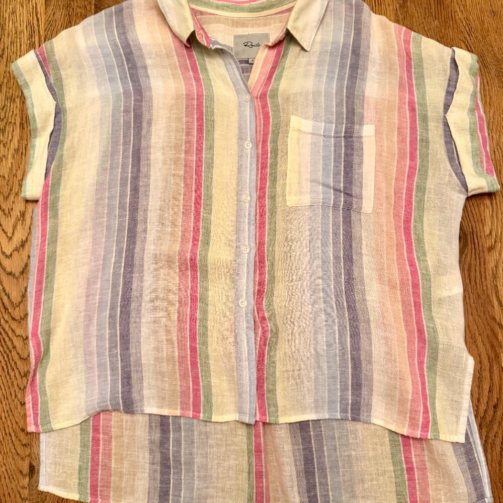 Rails Whitney Rainbow Stripe, Size Small - image 5